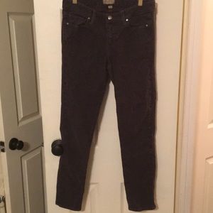 Paige skinny pants- purple black cheetah print